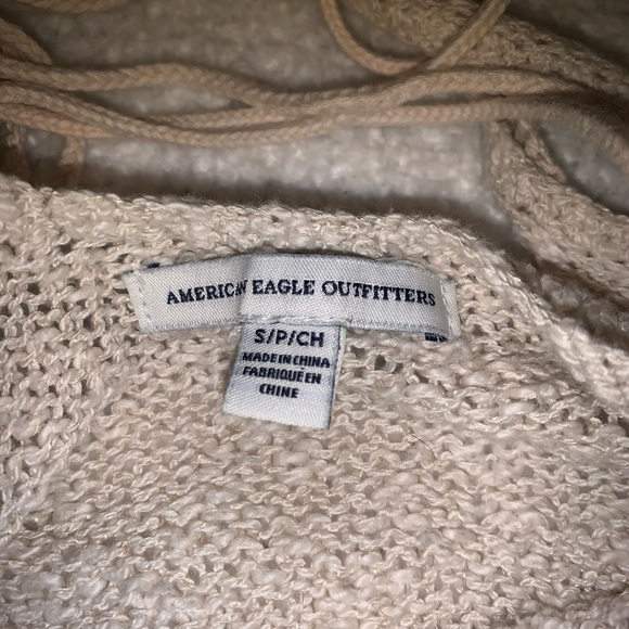 American Eagle Cream Knit Tank Top Size Small Like New - Picture 5 of 5